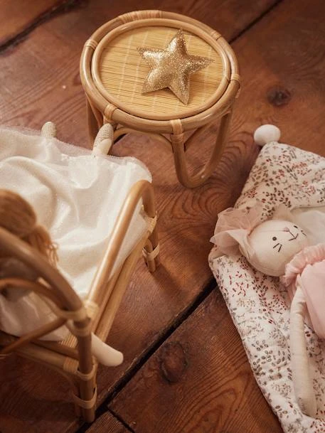 Chaise + Table Poupon En Rotin Beige - Vertbaudet – Image 4