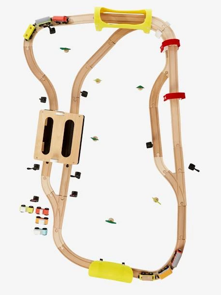 Circuit De Train 66 Pièces En Bois FSC® Multicolore - Vertbaudet – Image 6