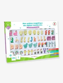 Coffret Mon Ardoise Magnétique Des Alphas Transformés - RÉCRÉALIRE Blanc Et Vert - Recrealire