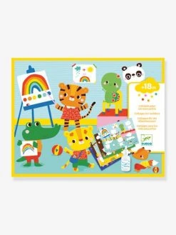 Collage Pour Les Tout Petits Ma Journée DJECO Bleu - Djeco