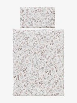 Couette + Oreiller Poupon En Gaze De Coton Flora Multicolore - Vertbaudet