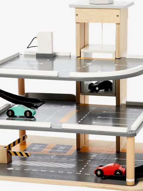 Garage En Bois 3 Niveaux En Bois FSC® Multicolore - Vertbaudet – Image 6