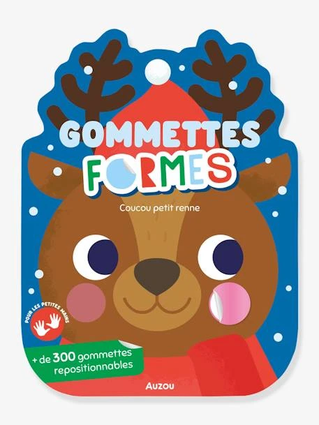 Gommettes Formes - Coucou Petit Renne - AUZOU Bleu - Auzou