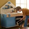 Grand établi De Bricolage En Bois FSC® Et Métal Bleu - Vertbaudet