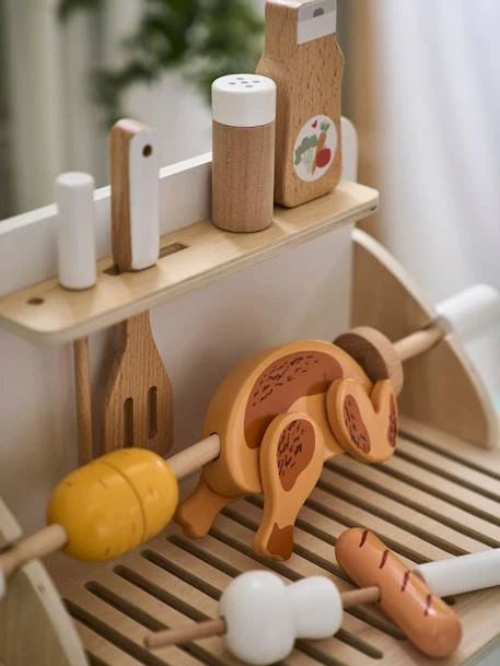 Grill Barbecue à Poser En Bois FSC® Beige - Vertbaudet – Image 4