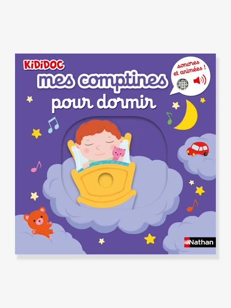 Kididoc - Mes Premières Comptines Pour Dormir - Livre Sonore Et Animé - NATHAN Multicolore - Nathan