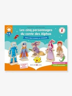 Les Cinq Personnages De La Planète Des Alphas RÉCRÉALIRE Bleu - Recrealire