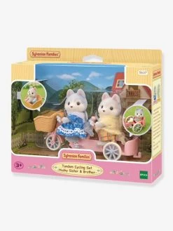 Les Frères Et Sœurs Husky Et Leur Tandem - SYLVANIAN FAMILIES Blanc - Sylvanian