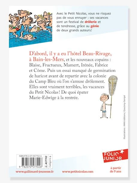 Les Vacances Du Petit Nicolas - GALLIMARD JEUNESSE Blanc - Gallimard – Image 2
