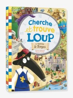 Livre D'activités Cherche Et Trouve Du Loup - A Travers Le Temps - AUZOU Blanc - Auzou