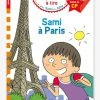 Livre éducatif J’apprends à Lire Avec Sami Et Julie - Sami à Paris, Niveau 1 HACHETTE EDUCATION Blanc Clair Uni Avec Decor - Hachette