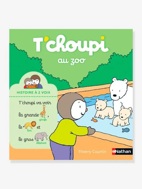 Livre T'choupi Au Zoo - Histoire Ă 2 Voix NATHAN Multico - Nathan