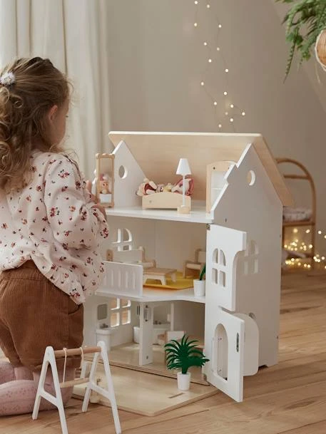 Maison Romantique Des Amis Des Petits + Mobilier En Bois FSC® Blanc - Vertbaudet