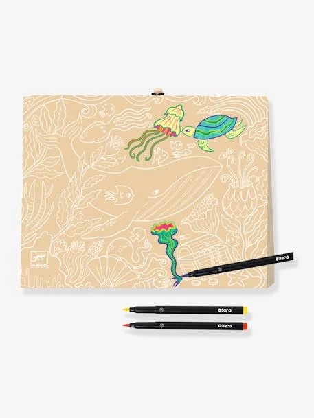 Mallette Mes 1ers Feutres Pinceaux DJECO Noir - Djeco – Image 2