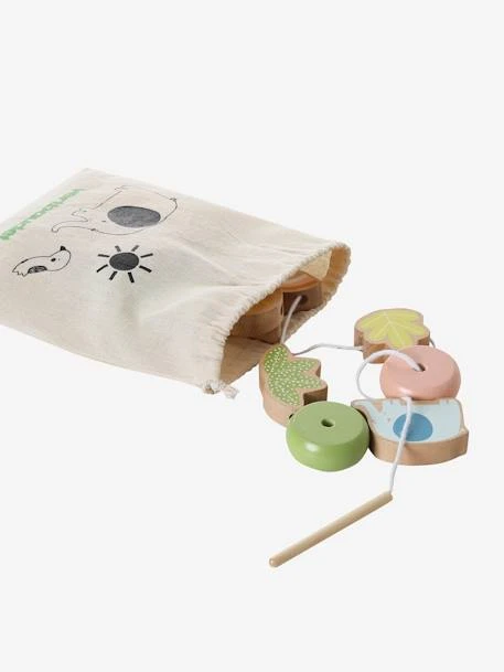 Mes Premières Perles à Enfiler En Bois FSC® Multicolore - Vertbaudet – Image 4