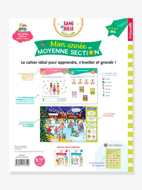 Mon Année De Moyenne Section Avec Sami Et Julie 4-5 Ans - HACHETTE ÉDUCATION Blanc - Hachette – Image 2