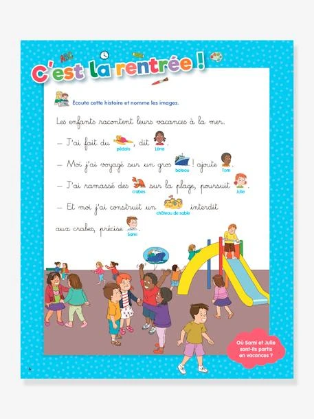 Mon Année De Moyenne Section Avec Sami Et Julie 4-5 Ans - HACHETTE ÉDUCATION Blanc - Hachette – Image 3
