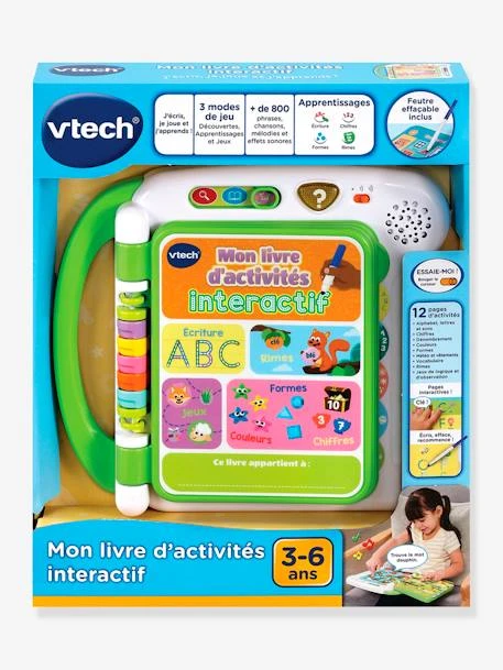 Mon Livre D'Activités - J'écris, Je Joue, J'apprends - VTECH Multicolore - Toutes Les Marques – Image 3