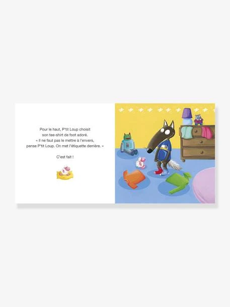 P’TIT LOUP S’habille Tout Seul AUZOU Jaune - Auzou – Image 3