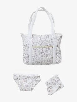 Sac à Langer Poupon En Gaze De Coton Flora Multicolore - Vertbaudet