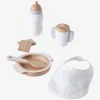 Set Accessoires Repas Poupon En Bois FSC® Blanc - Vertbaudet