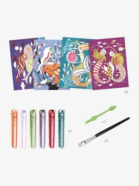 Tableaux à Pailleter - La Lumière Des Sirènes DJECO Multicolore - Djeco – Image 3