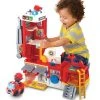 Tut Tut Copains - Super Camion/caserne De Pompiers VTECH Rouge - Toutes Les Marques